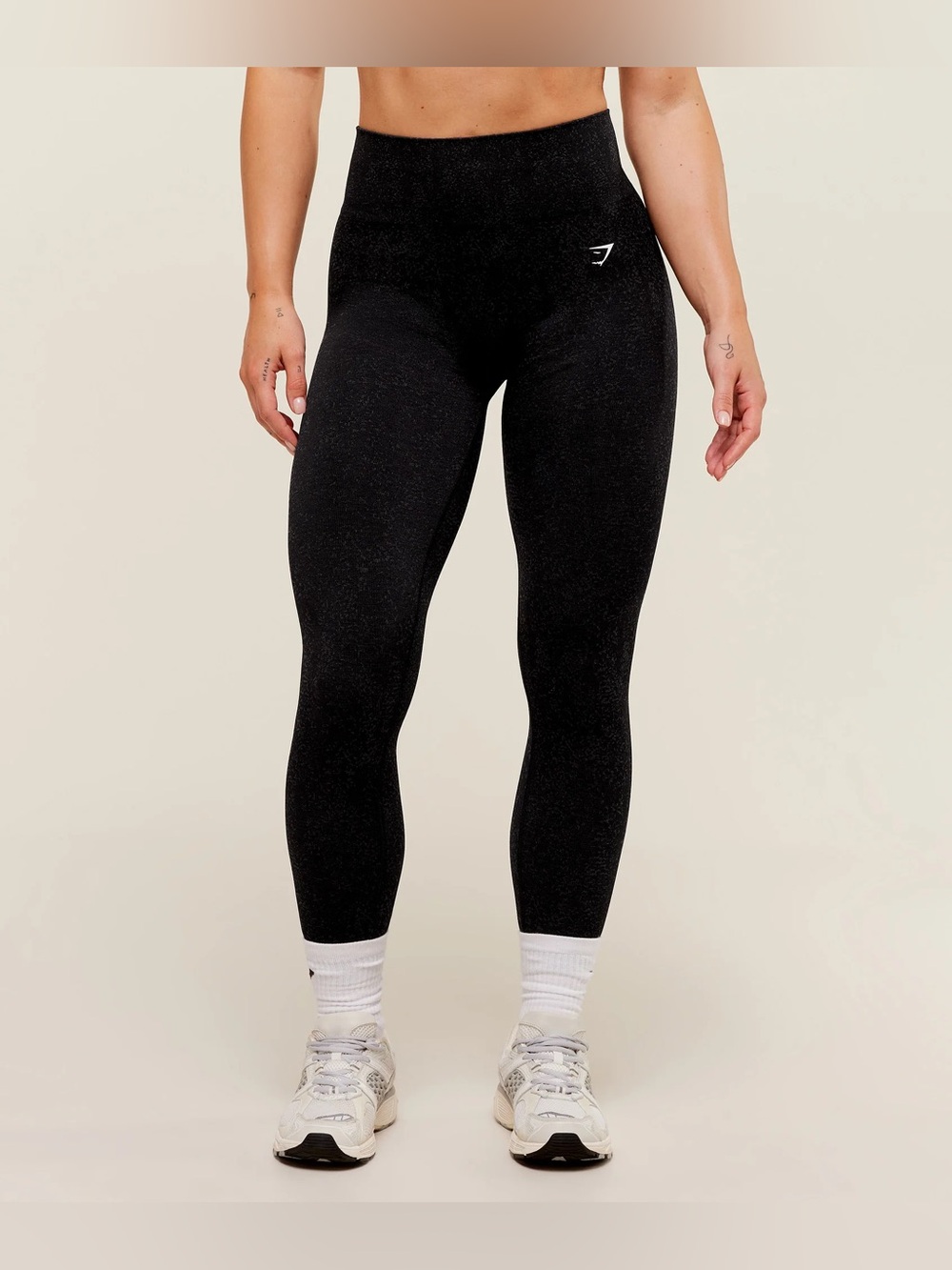 Gymshark Adapt Fleck Black High Rise leggings Tights size small 822